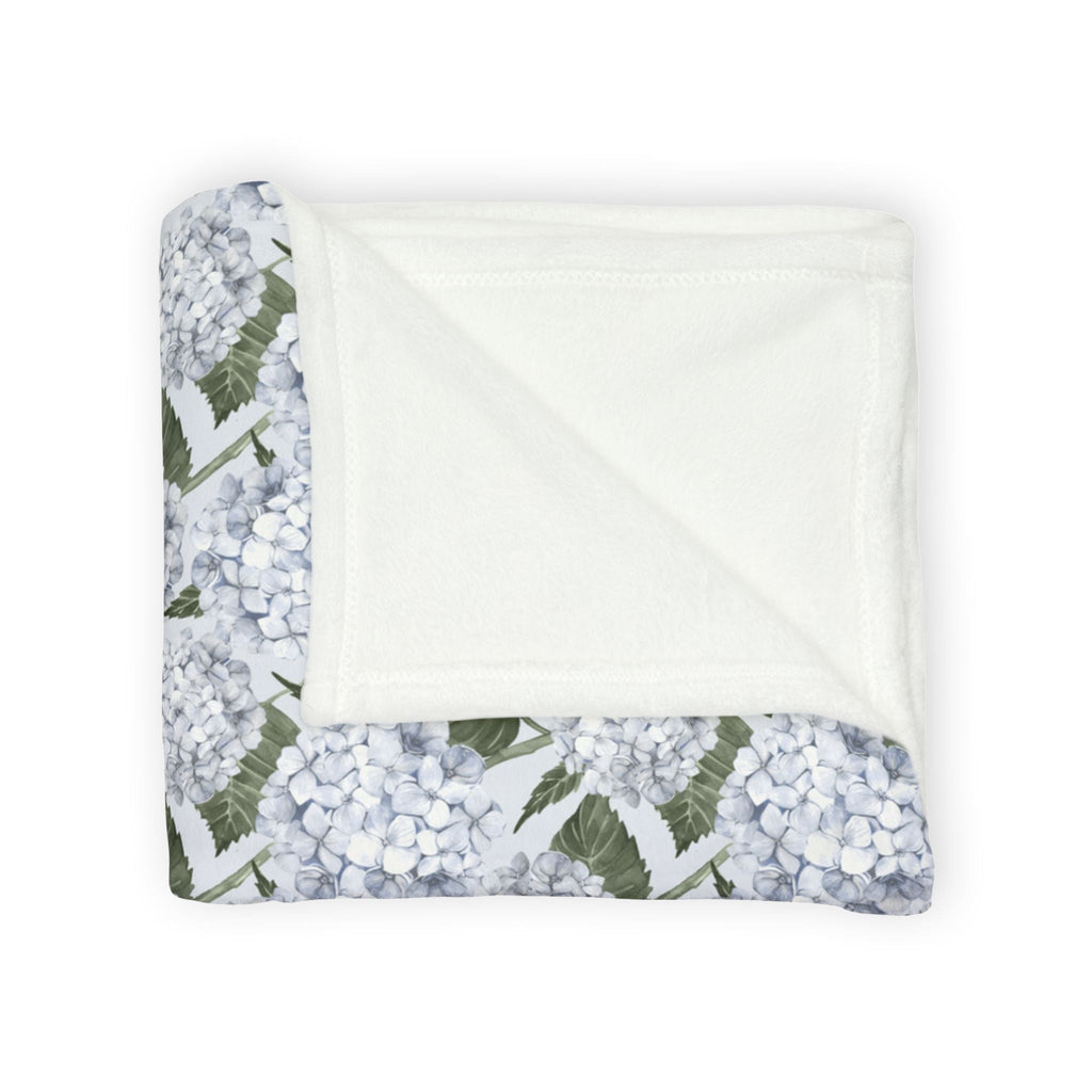 Hydrangea Garden Soft Fleece Blanket - Blue - Hydrangea Lane Home