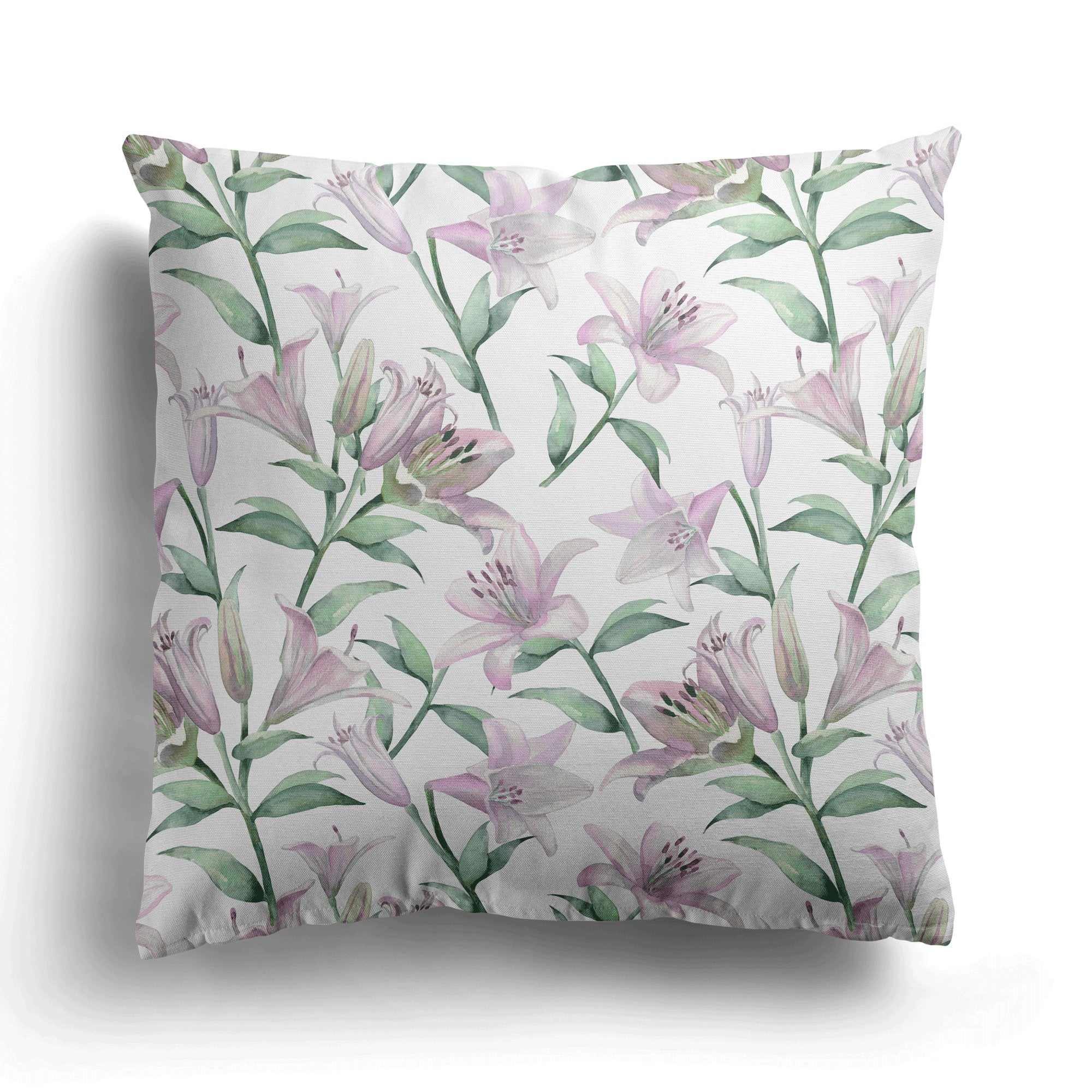 Lilies Cushion - Pink & White - Hydrangea Lane Home