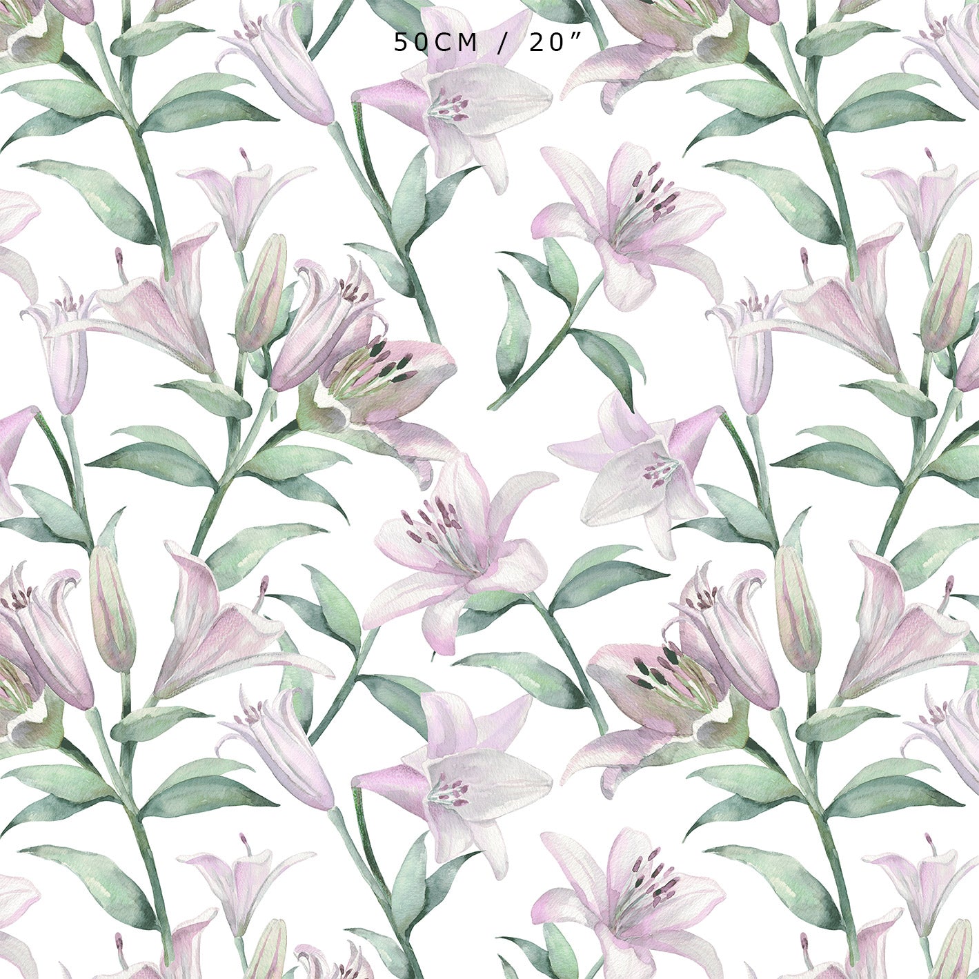 Lilies Fabric - Pink - Hydrangea Lane Home