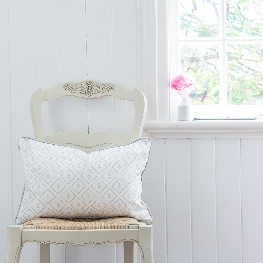 Little Leaf Fabric - Eau De Nil - Hydrangea Lane Home