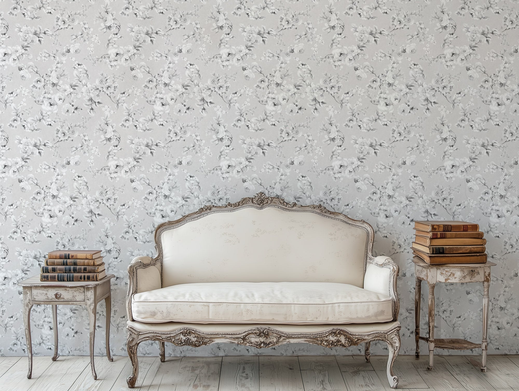 Louise Country Roses Wallpaper - Hydrangea Lane Home