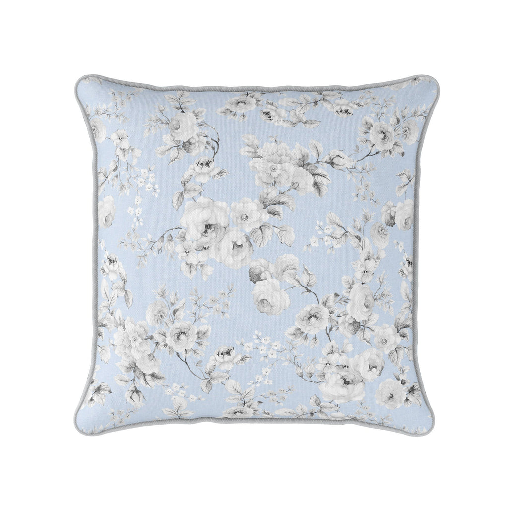 Louise English Country Rose - White on Serenity - Hydrangea Lane Home