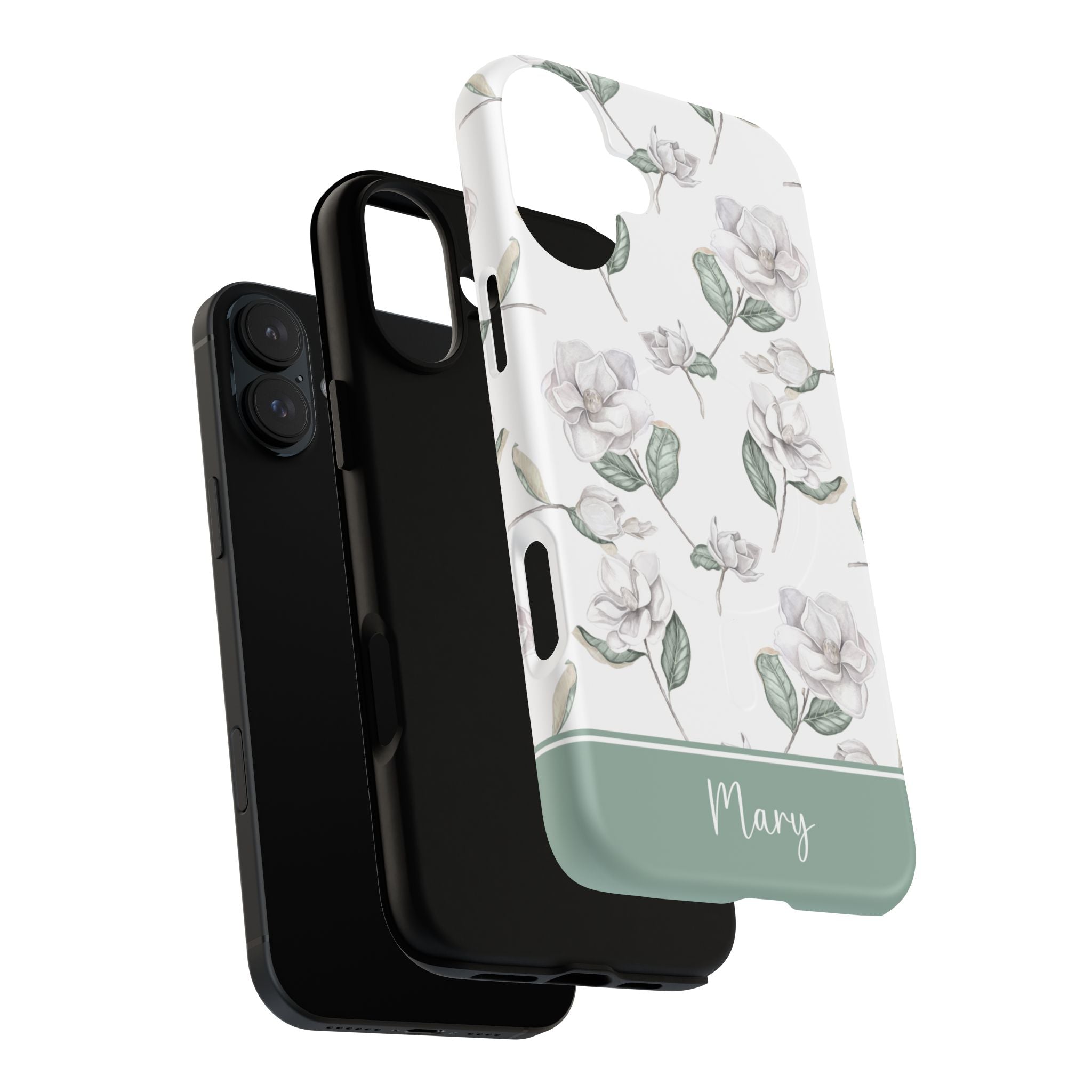 Magnolia Flower MagSafe Tough iPhone Case - Hydrangea Lane Home