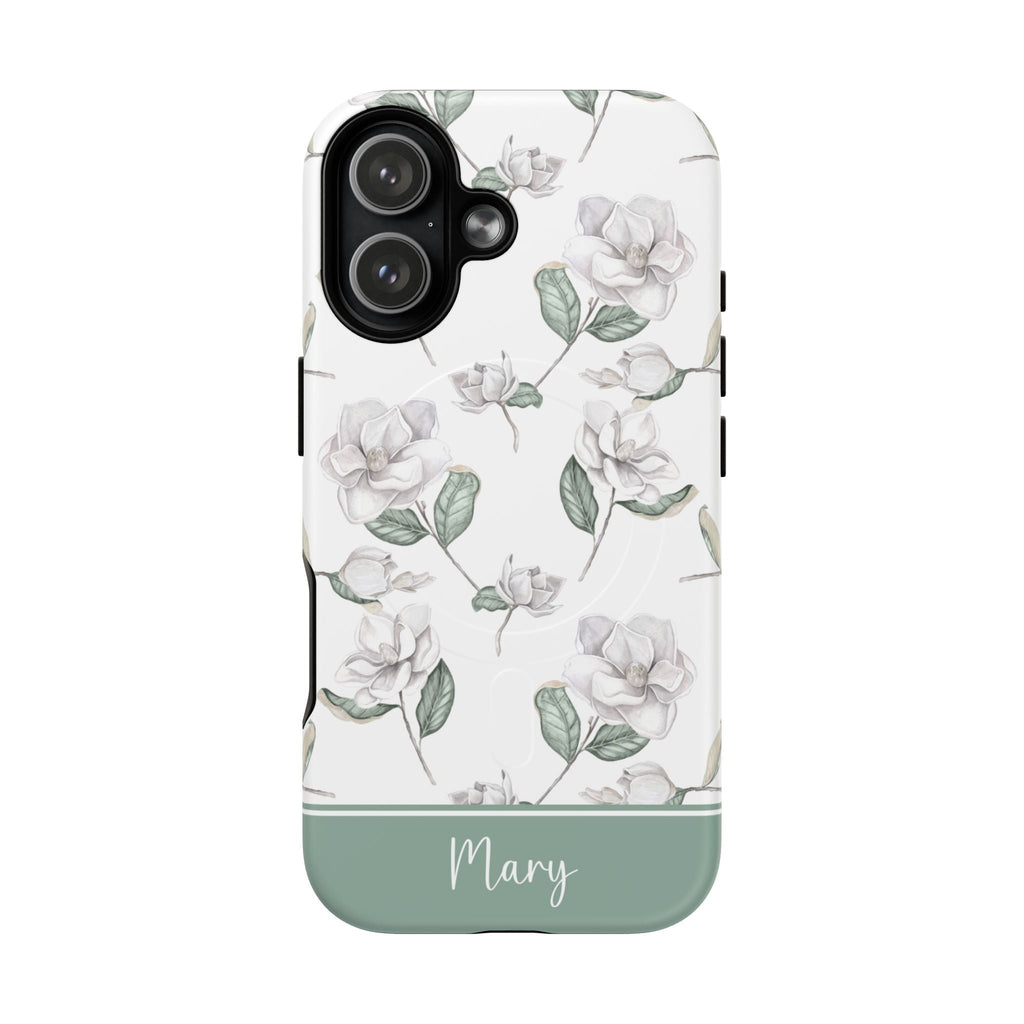 Magnolia Flower MagSafe Tough iPhone Case - Hydrangea Lane Home