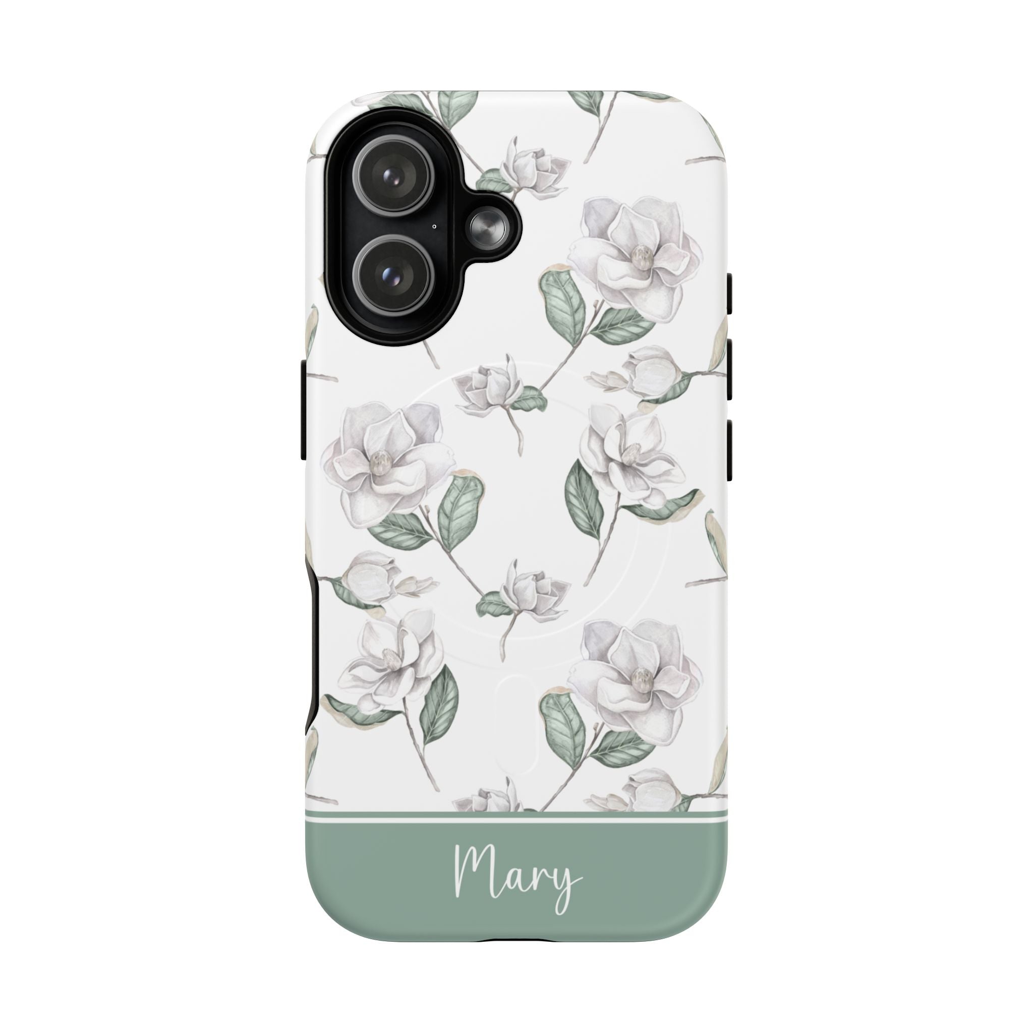 Magnolia Flower MagSafe Tough iPhone Case - Hydrangea Lane Home
