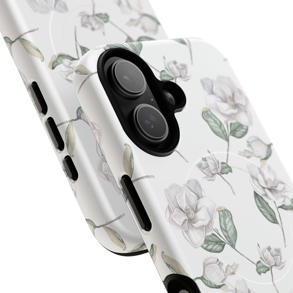 Magnolia Flower MagSafe Tough iPhone Case - Hydrangea Lane Home