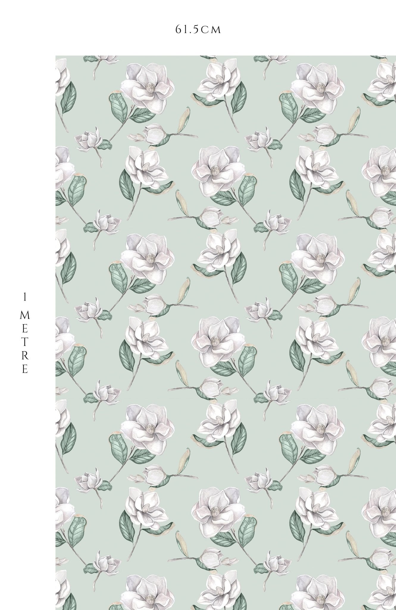 Magnolia Wallpaper - Eau de Nil - Hydrangea Lane Home