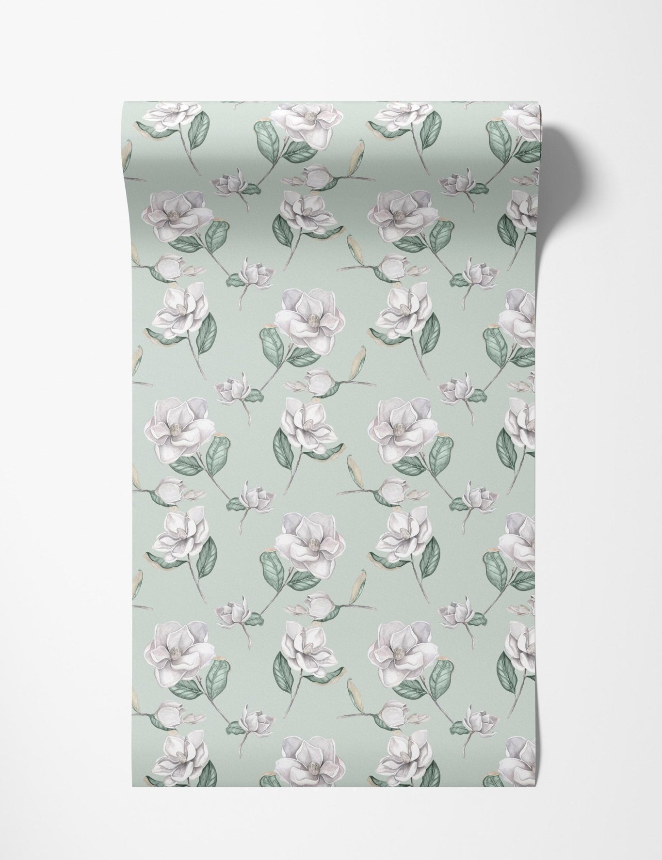 Magnolia Wallpaper - Eau de Nil - Hydrangea Lane Home