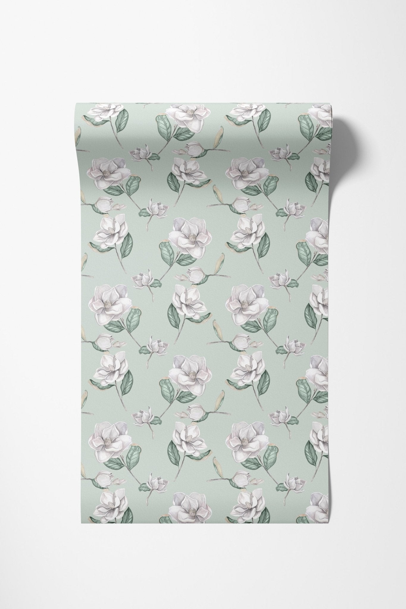 Magnolia Wallpaper - Eau de Nil - Hydrangea Lane Home