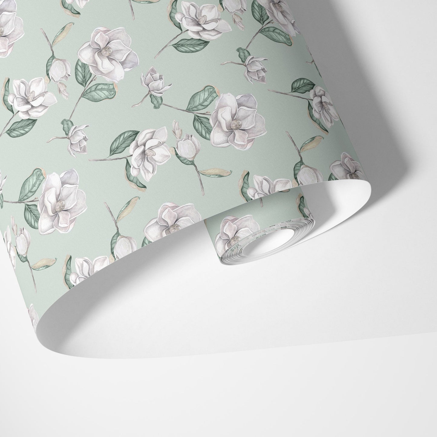 Magnolia Wallpaper - Eau de Nil - Hydrangea Lane Home