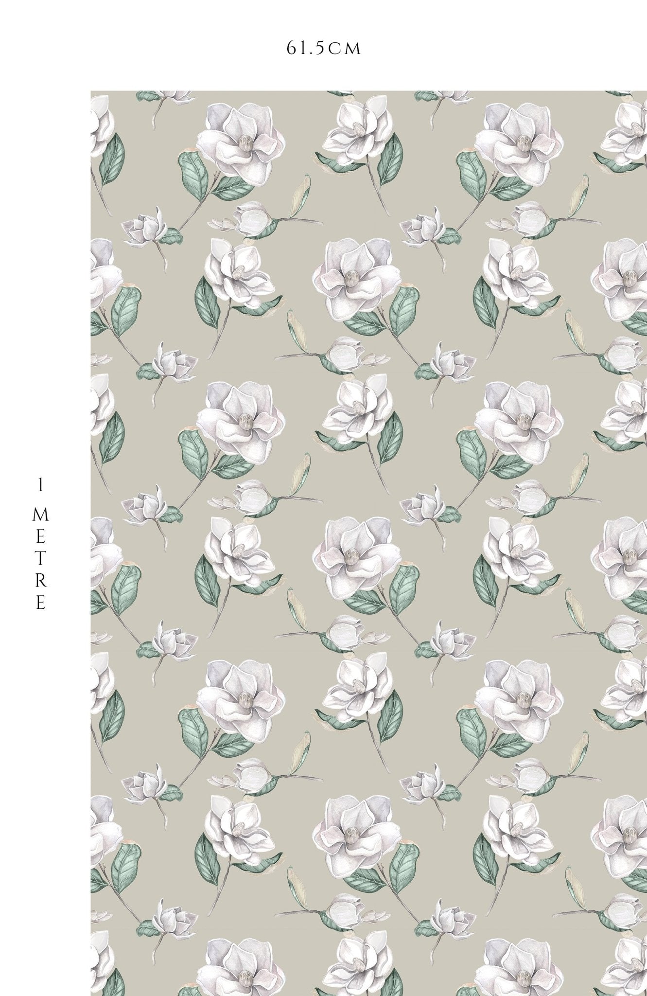 Magnolia Wallpaper - Linen - Hydrangea Lane Home