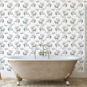 Magnolia Wallpaper - White - Hydrangea Lane Home