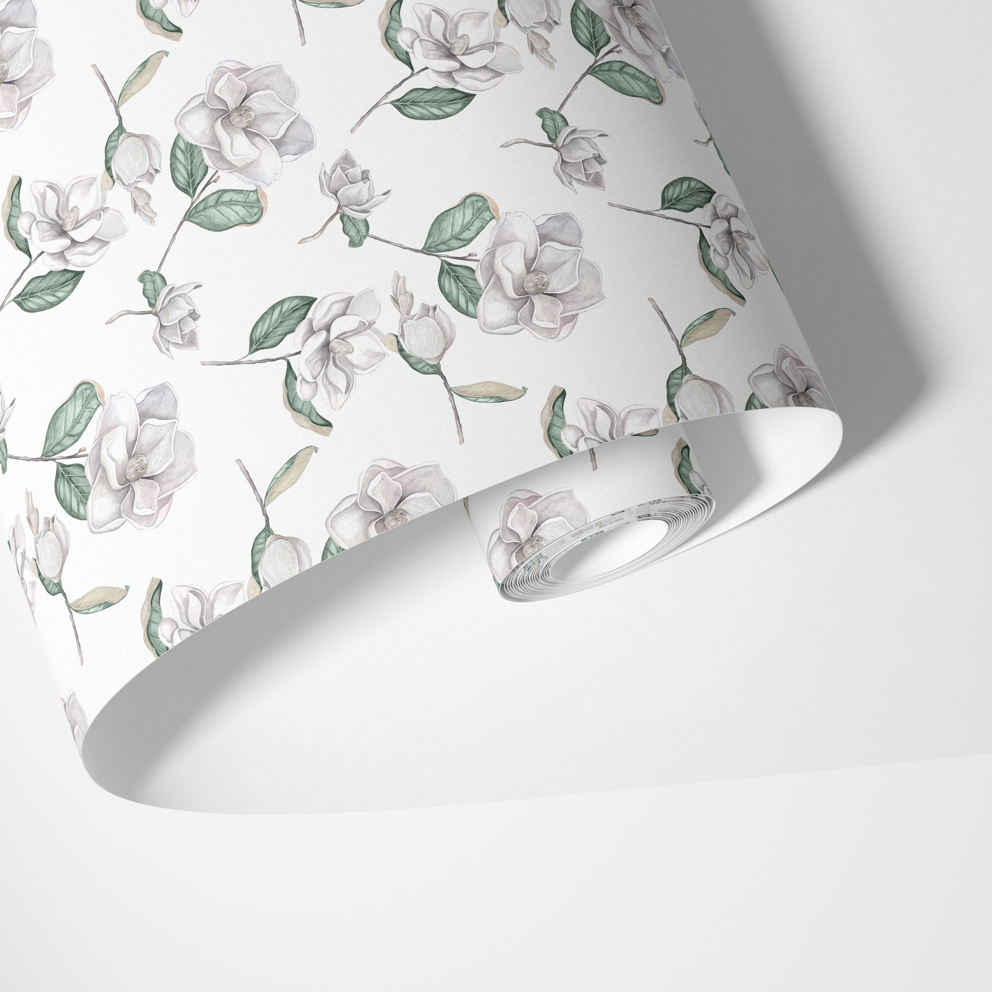 Magnolia Wallpaper - White – Hydrangea Lane Home