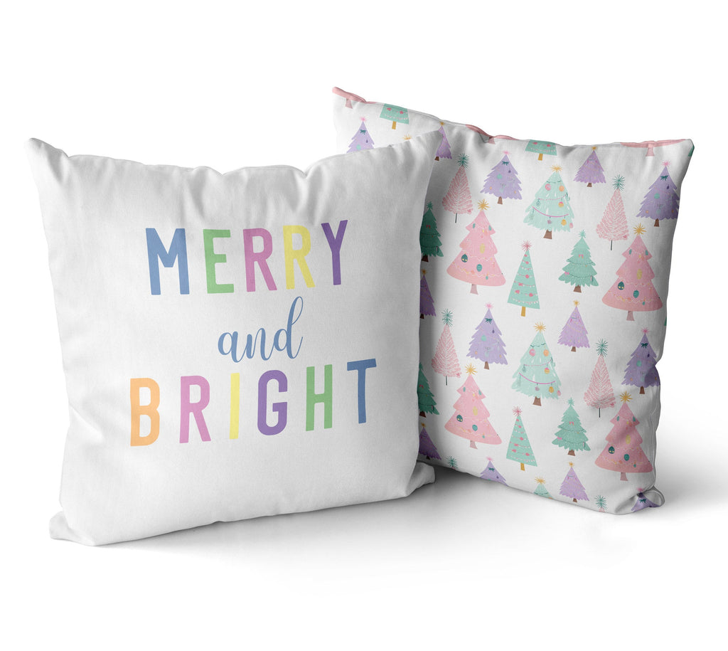 Merry and Bright Christmas Cushion/Pillow Cover - Hydrangea Lane Home