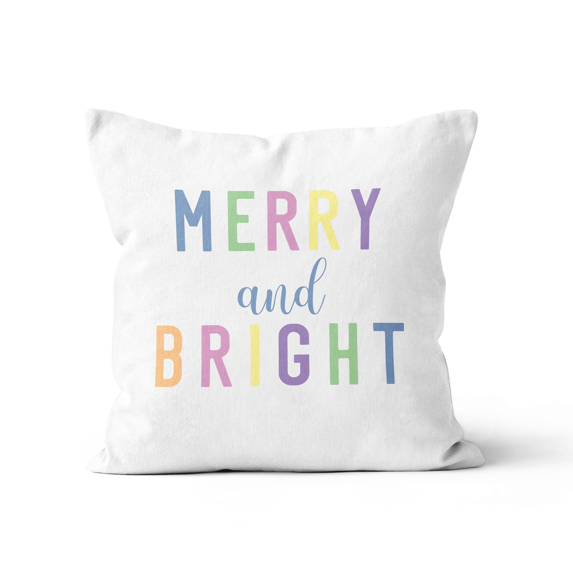 Merry and Bright Christmas Cushion/Pillow Cover - Hydrangea Lane Home