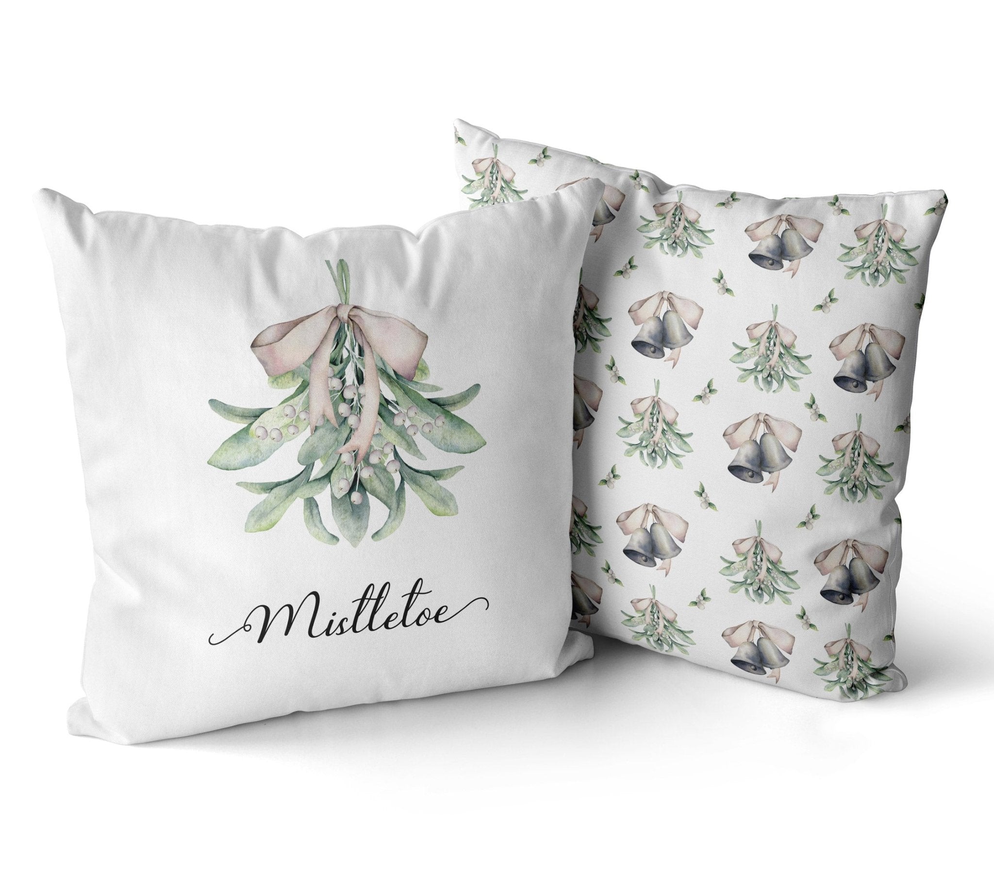 Mistletoe Posy Christmas Cushion/Pillow Cover - Hydrangea Lane Home
