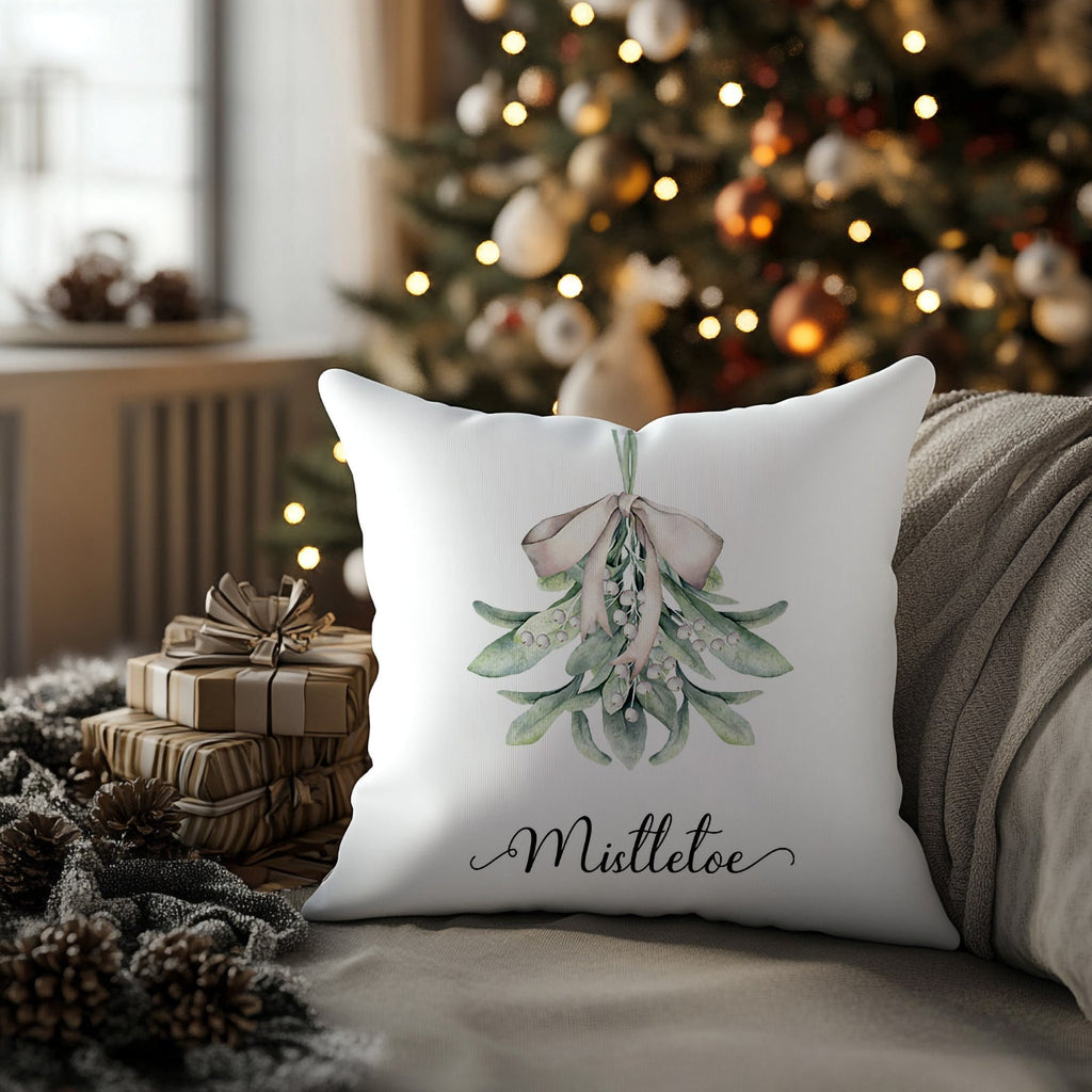 Mistletoe Posy Christmas Cushion/Pillow Cover - Hydrangea Lane Home