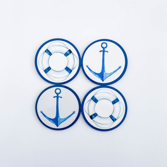 Nautical Coaster Set of 4 - Hydrangea Lane Home