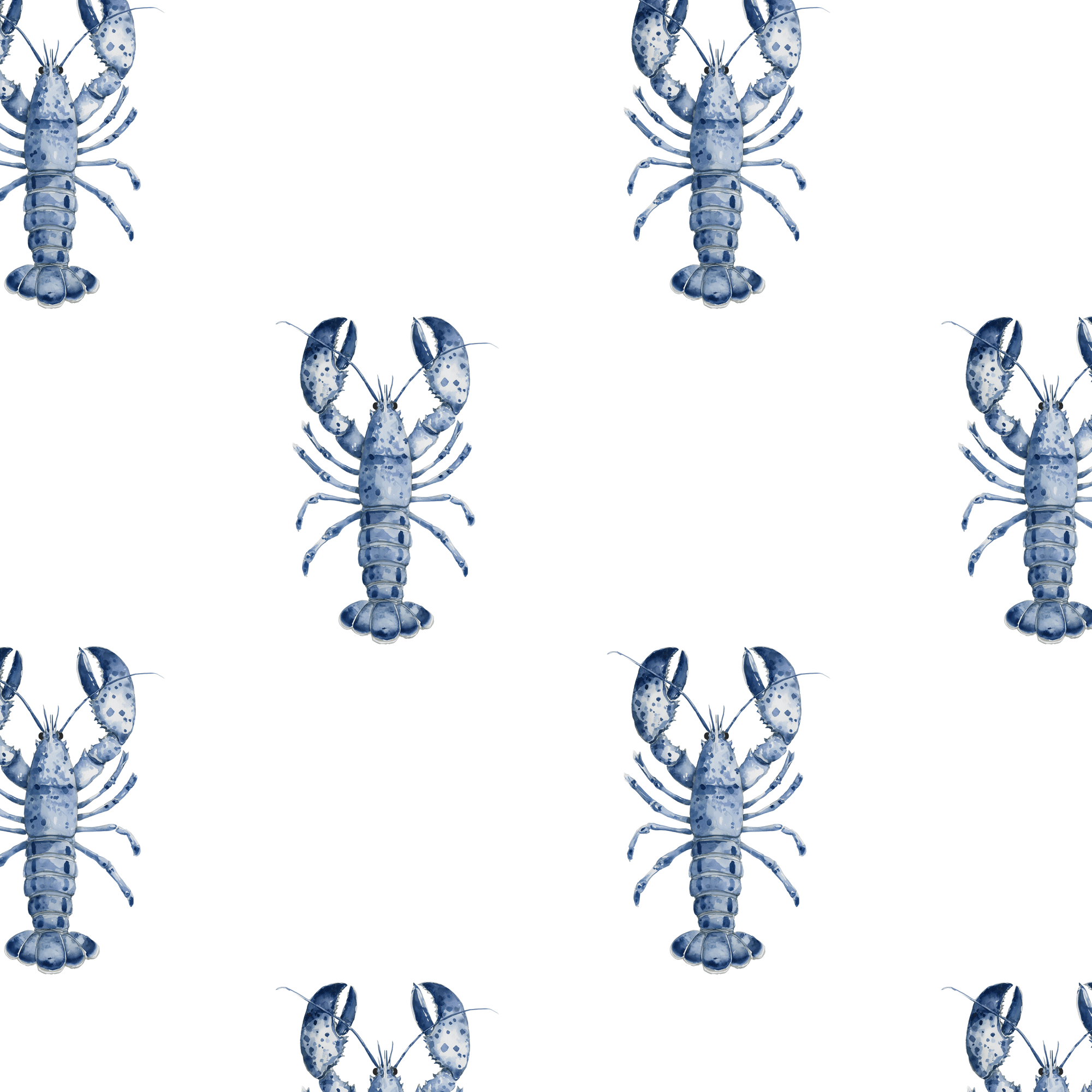 New England Blue Lobster Fabric - Hydrangea Lane Home