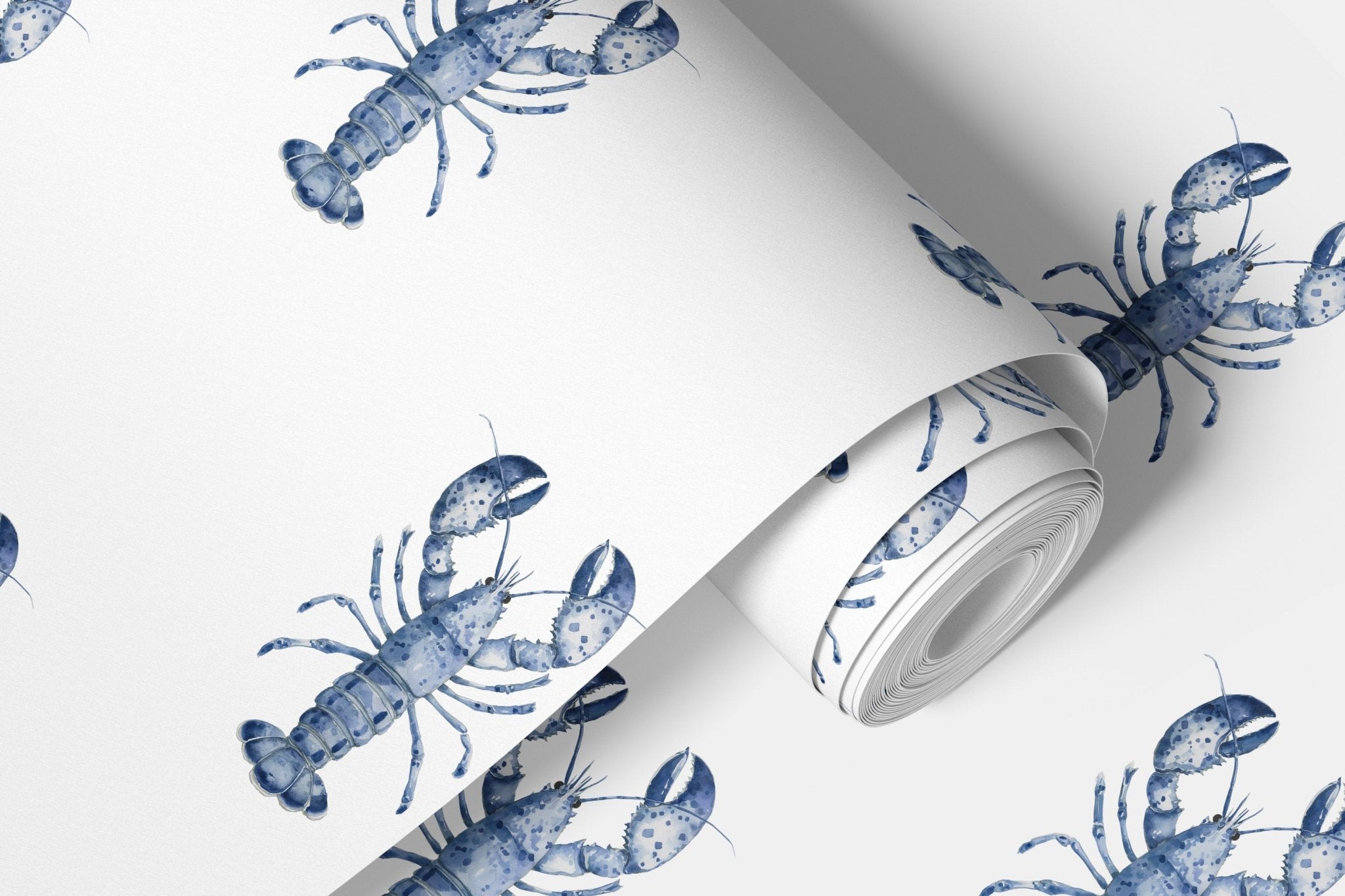 New England Blue Lobster Wallpaper - Hydrangea Lane Home