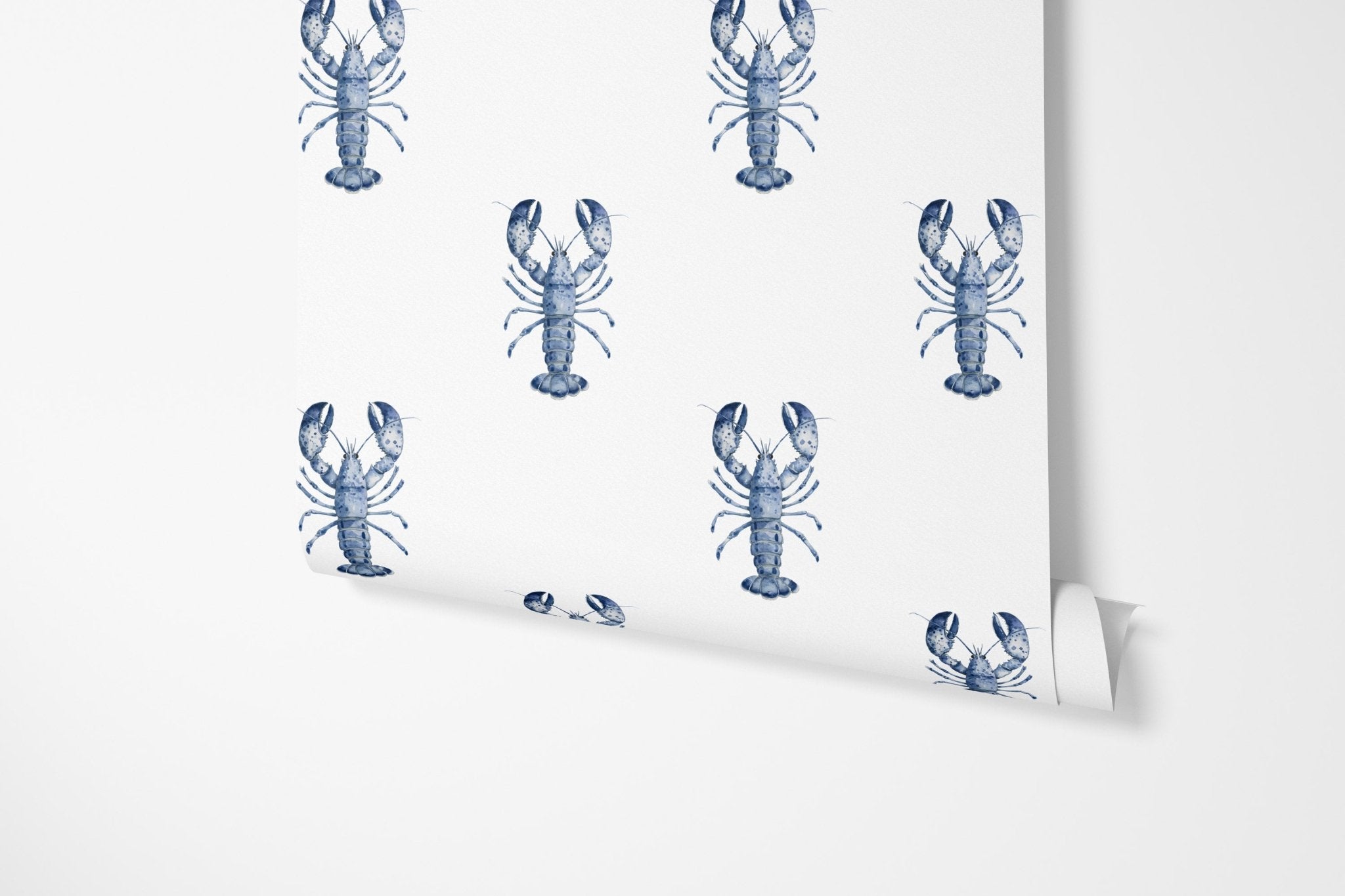 New England Blue Lobster Wallpaper - Hydrangea Lane Home