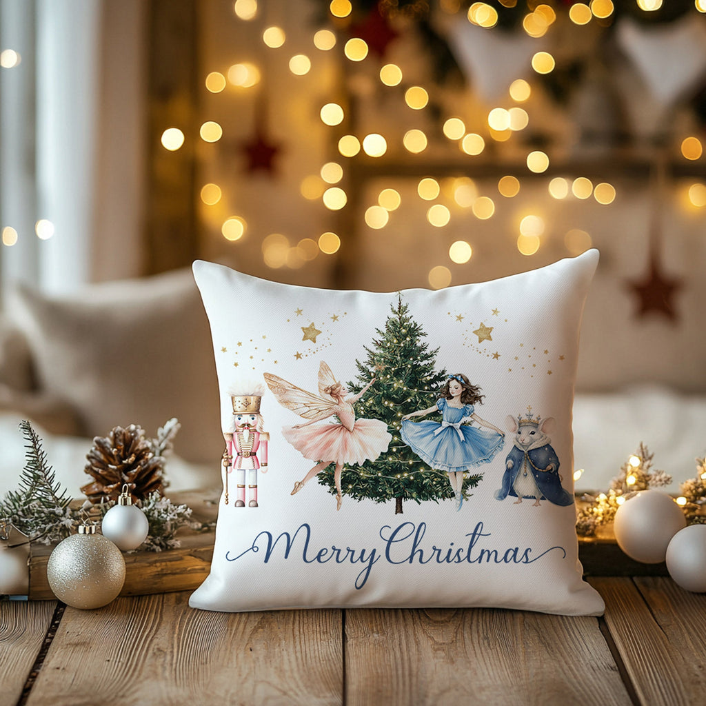 Nutcracker Ballet Christmas Cushion/Pillow Cover - Hydrangea Lane Home