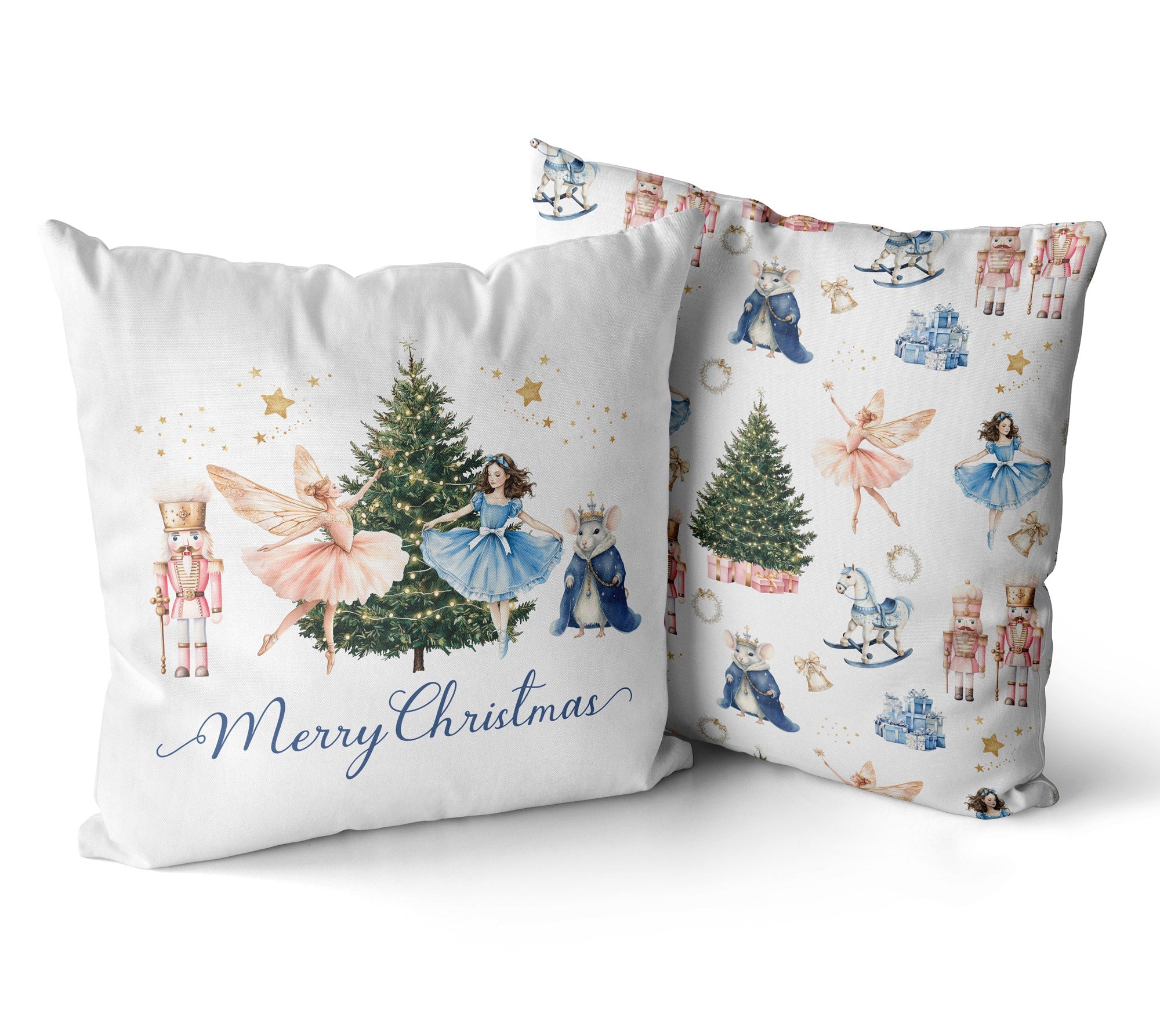 Nutcracker Ballet Christmas Cushion/Pillow Cover - Hydrangea Lane Home