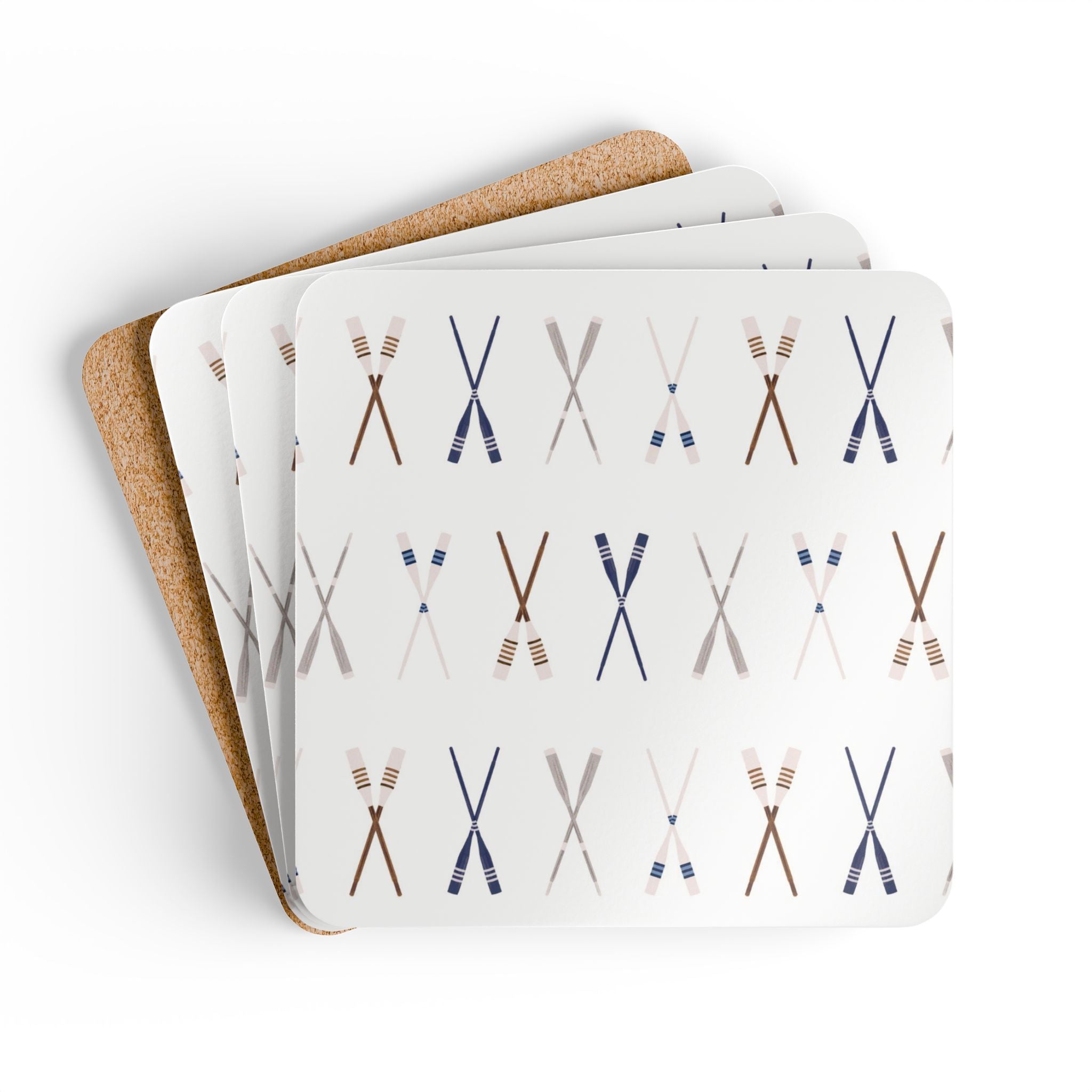 Oars Galore Set of 4 Boating Drink Coasters - Hydrangea Lane Home