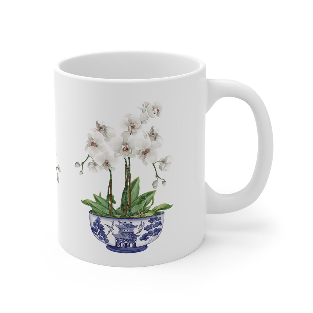 Orchid Chinoiserie Ceramic Mug - Hydrangea Lane Home