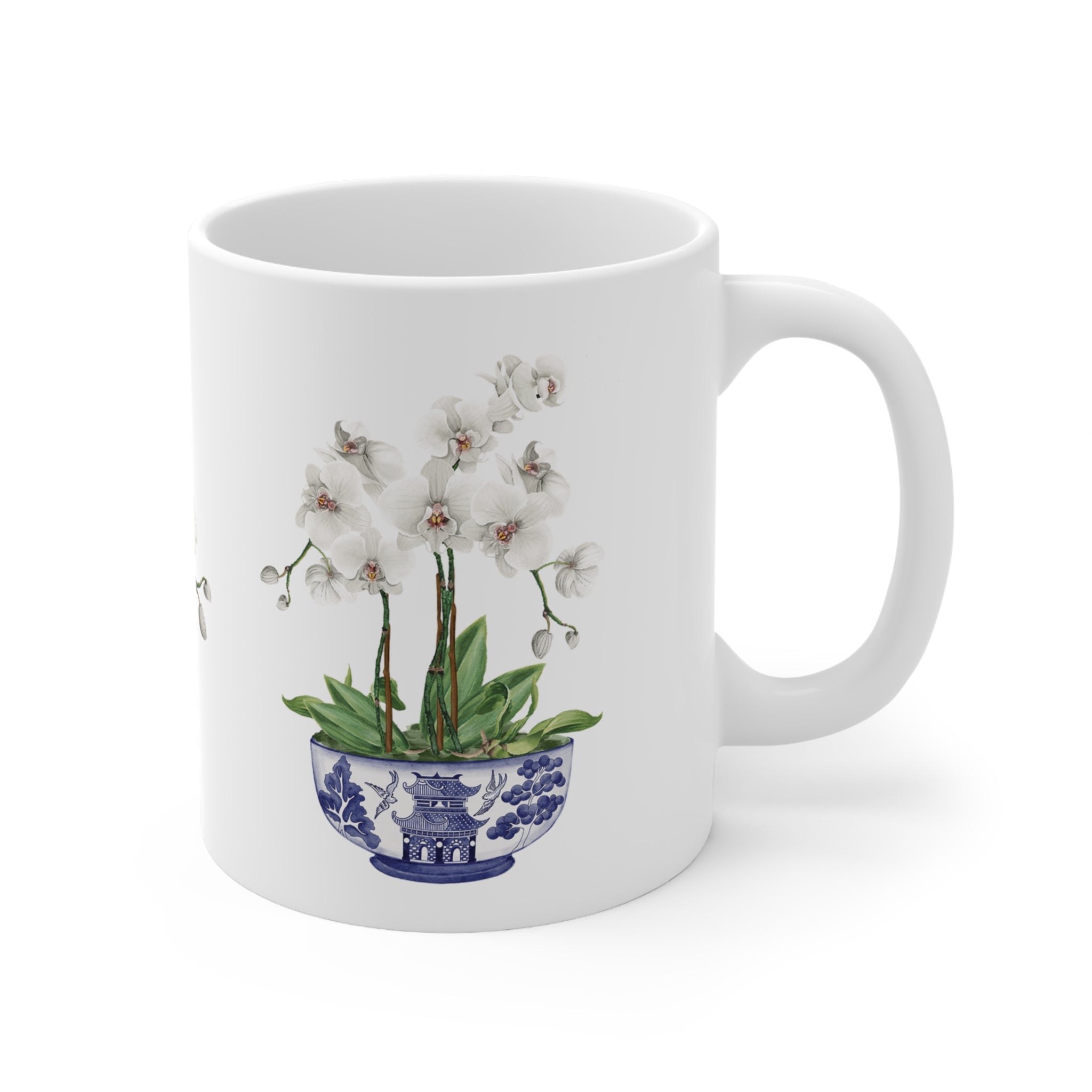 Orchid Chinoiserie Ceramic Mug - Hydrangea Lane Home