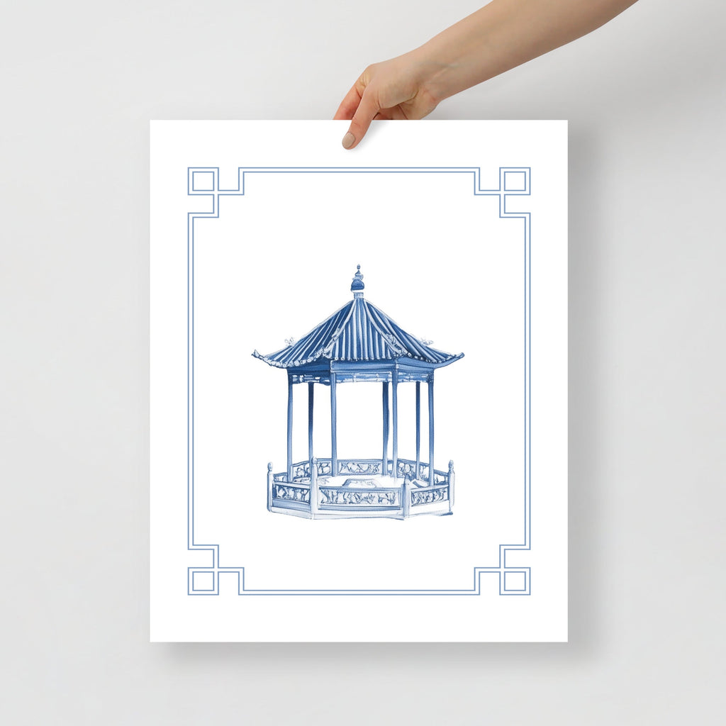 Pagoda 2 Chinoiserie Art Print - Hydrangea Lane Home