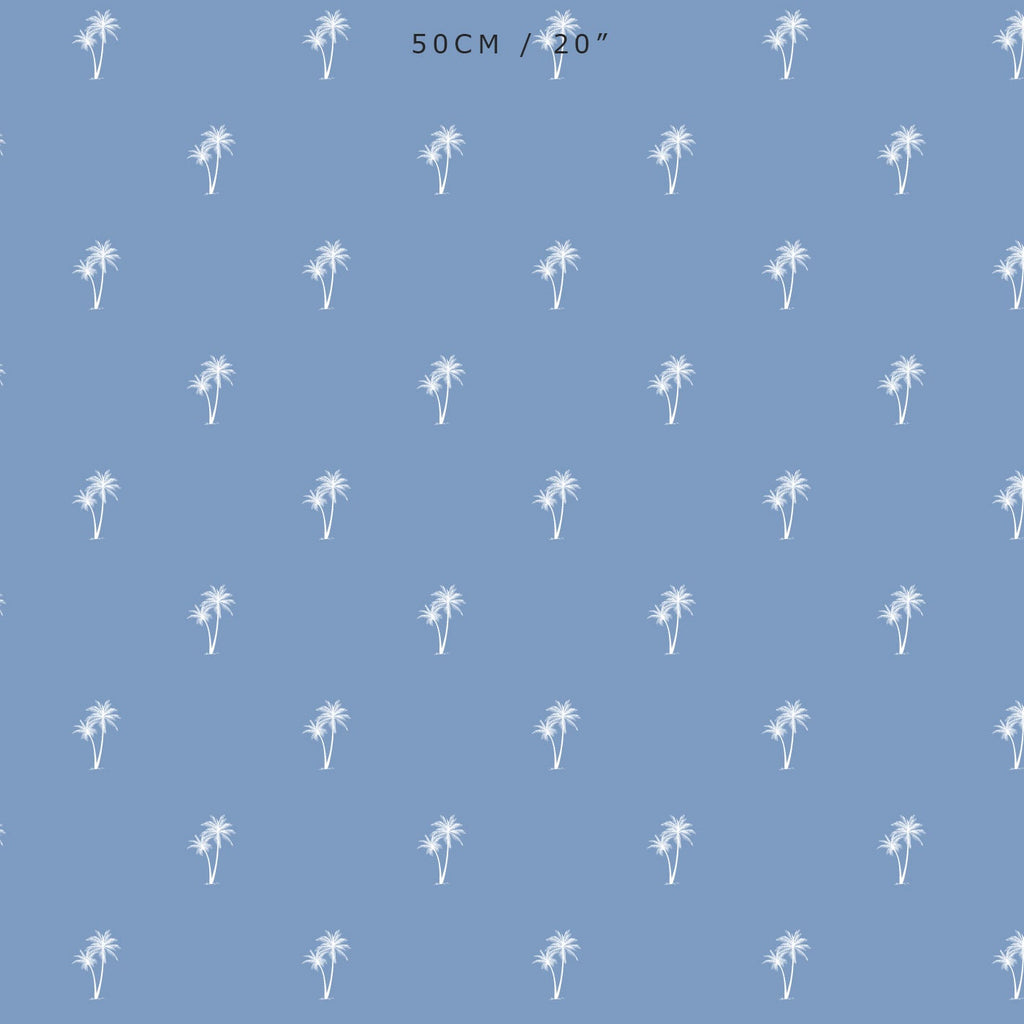 Palm Tree Pair Reverse Fabric - Breeze - Hydrangea Lane Home