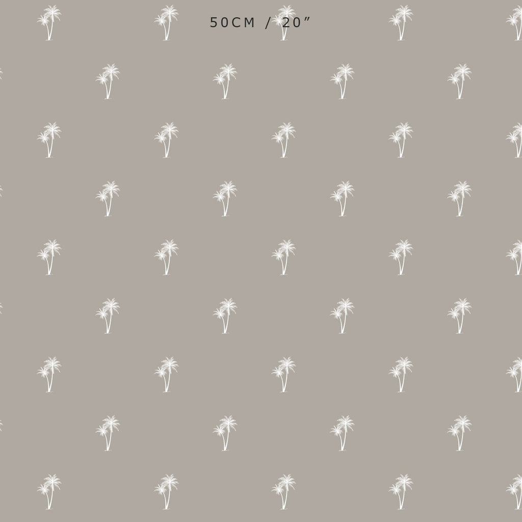 Palm Tree Pair Reverse Fabric - Chateaux - Hydrangea Lane Home