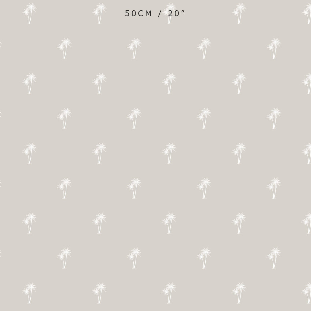 Palm Tree Pair Reverse Fabric - Linen - Hydrangea Lane Home