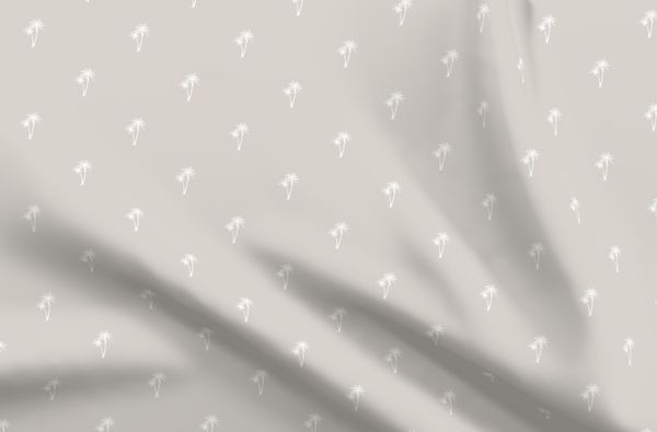 Palm Tree Pair Reverse Fabric - Linen - Hydrangea Lane Home