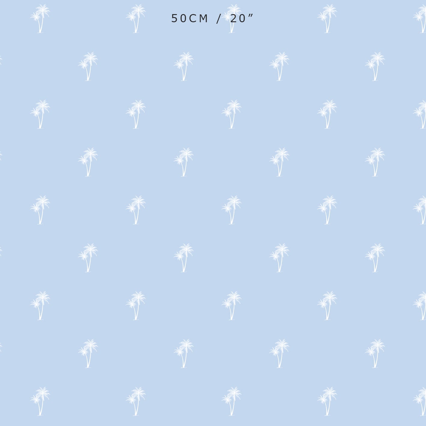 Palm Tree Pair Reverse Fabric - Serenity - Hydrangea Lane Home
