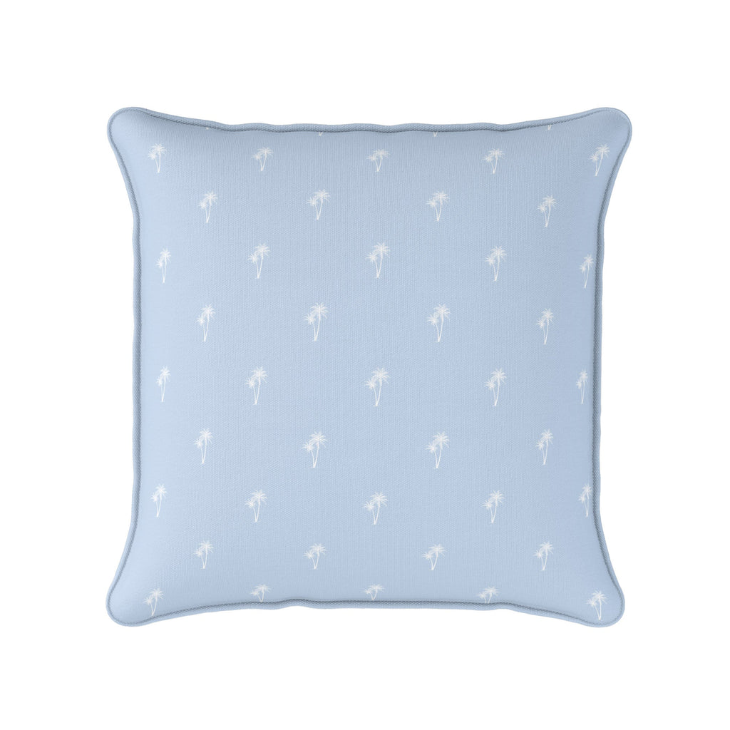 Palm Tree Pair Reverse Fabric - Serenity - Hydrangea Lane Home