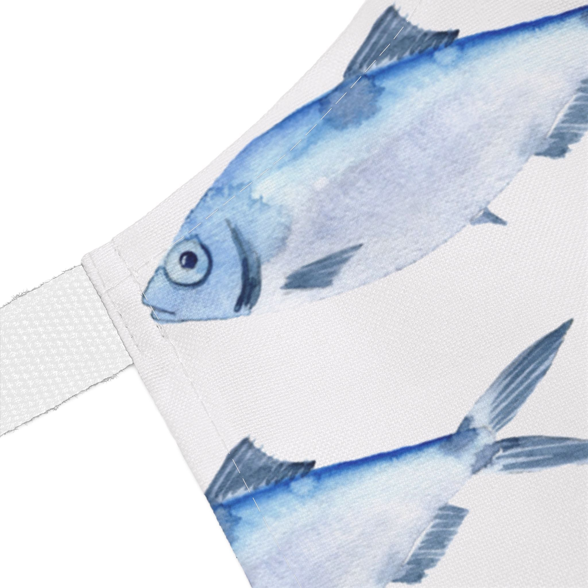 Personalized Blue Fish Apron - Hydrangea Lane Home