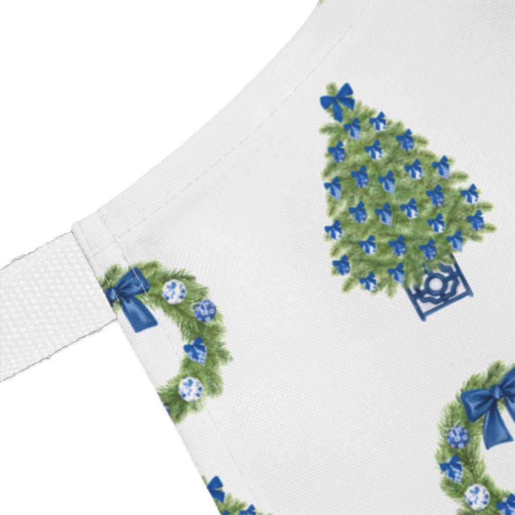 Personalized Chinoiserie Christmas Apron - Hydrangea Lane Home