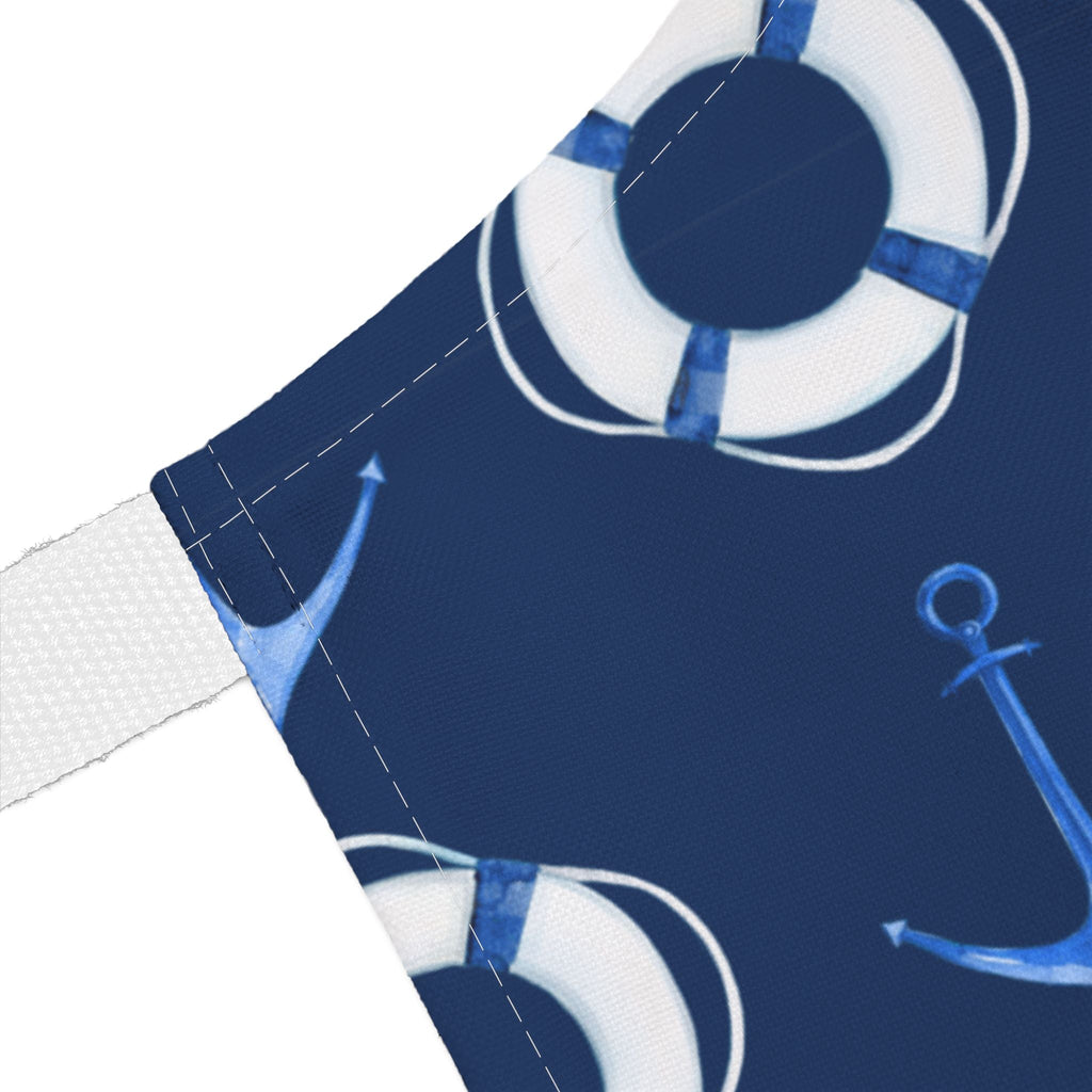 Personalized Sail Away Boat Anchor Apron - Navy Blue - Hydrangea Lane Home