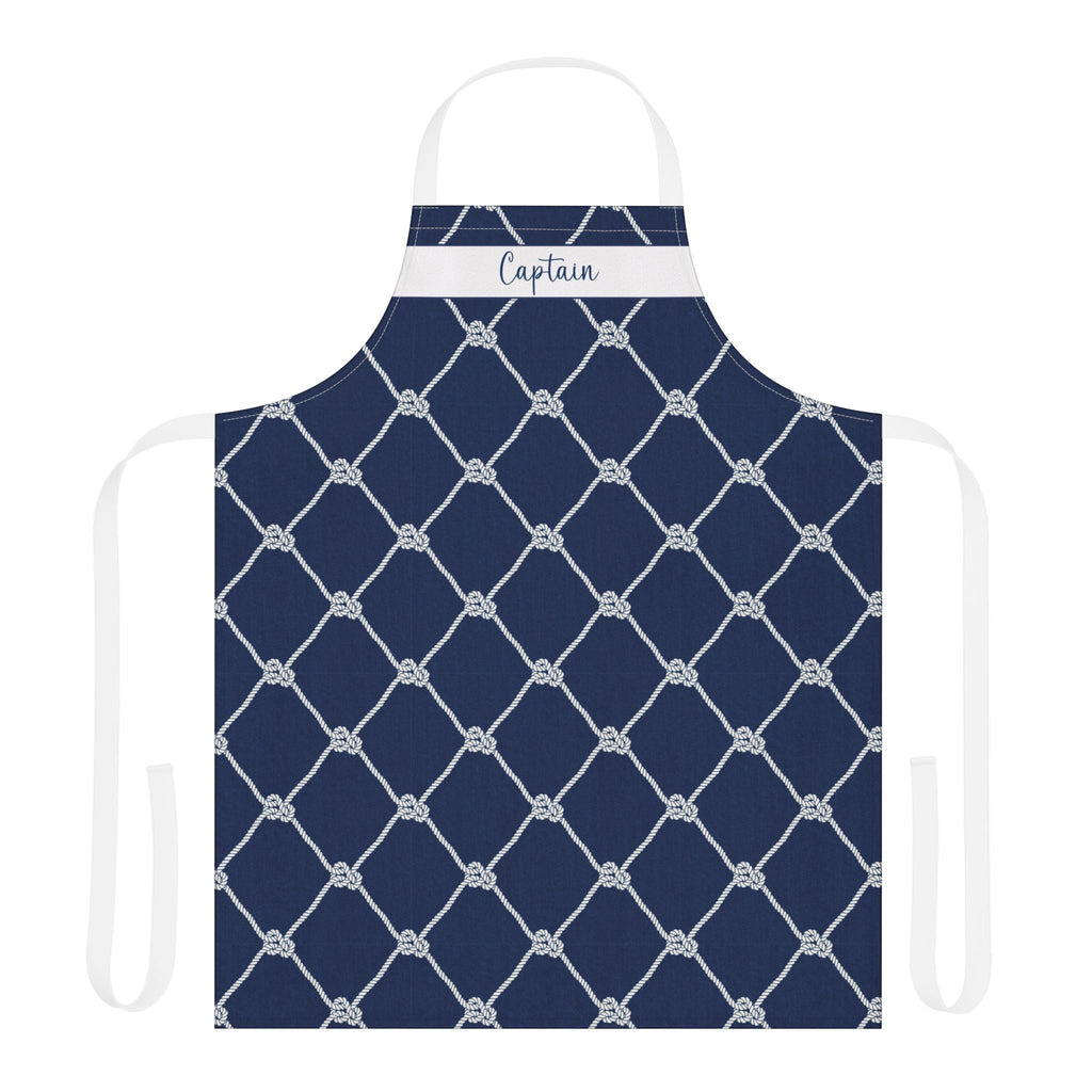 Personalized Sailing Rope Apron - Navy Blue - Hydrangea Lane Home