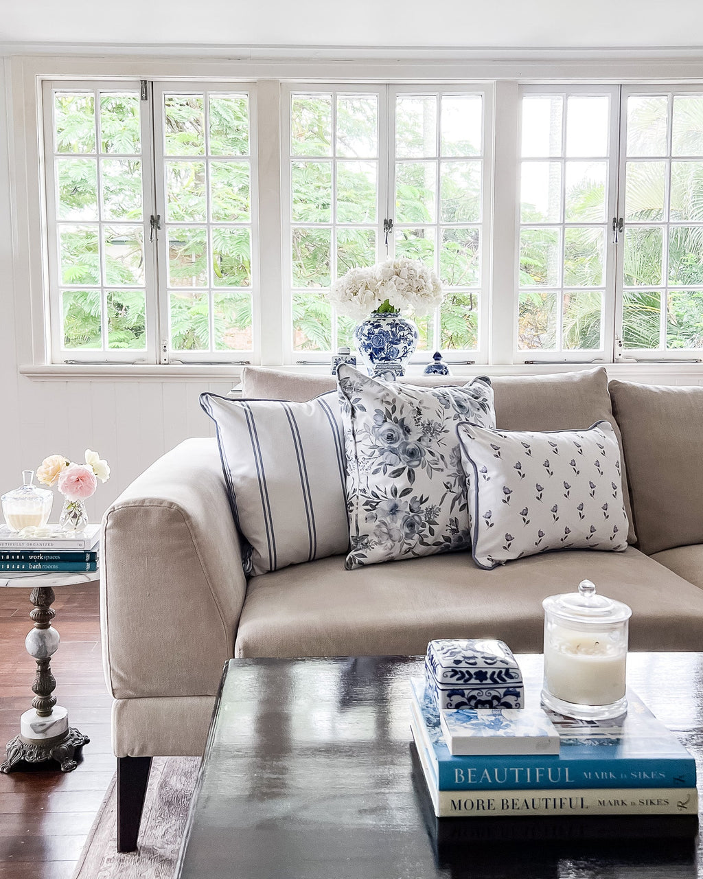 Petite Fleur Cushion - Hydrangea Lane Home
