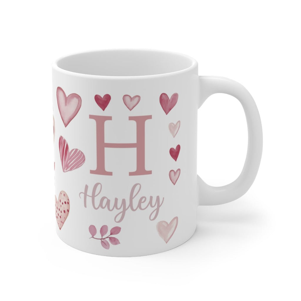 Pink Hearts Ceramic Mug - Hydrangea Lane Home