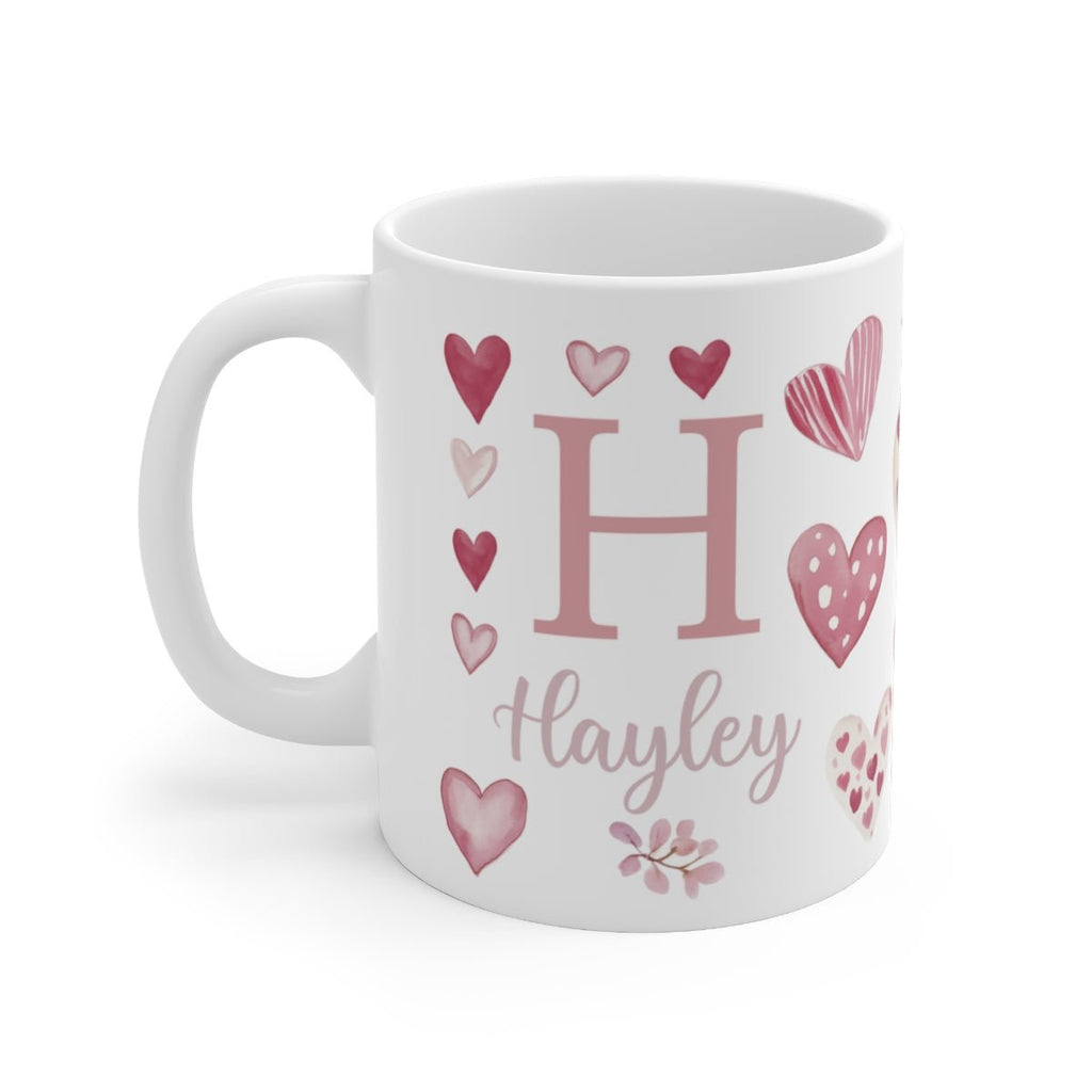 Pink Hearts Ceramic Mug - Hydrangea Lane Home