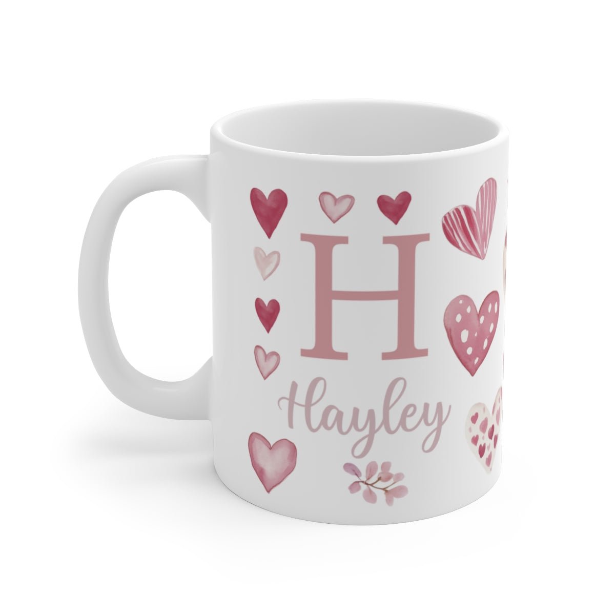 Pink Hearts Ceramic Mug - Hydrangea Lane Home