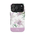 Pink Lilies MagSafe Tough iPhone Case - Hydrangea Lane Home