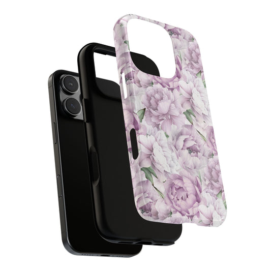 Pink Peonies Tough iPhone Case - Hydrangea Lane Home