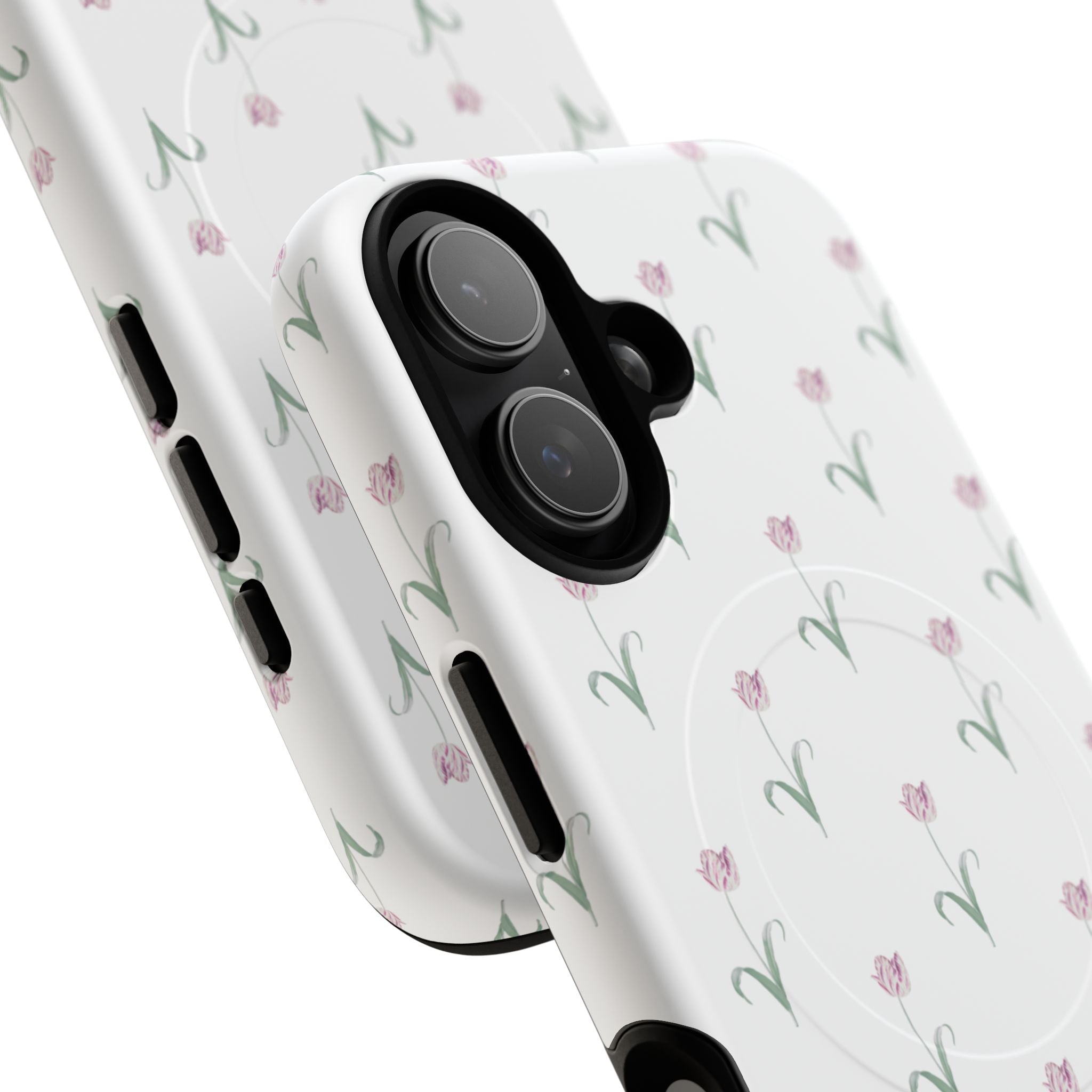 Pink Tulips MagSafe Tough iPhone Case - Hydrangea Lane Home