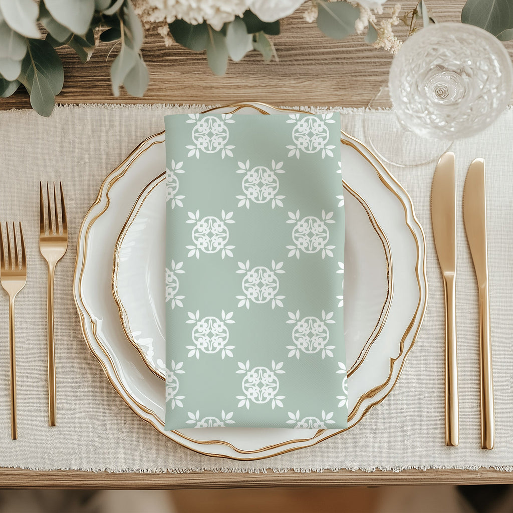 Porto Fabric - Eucalyptus - Hydrangea Lane Home