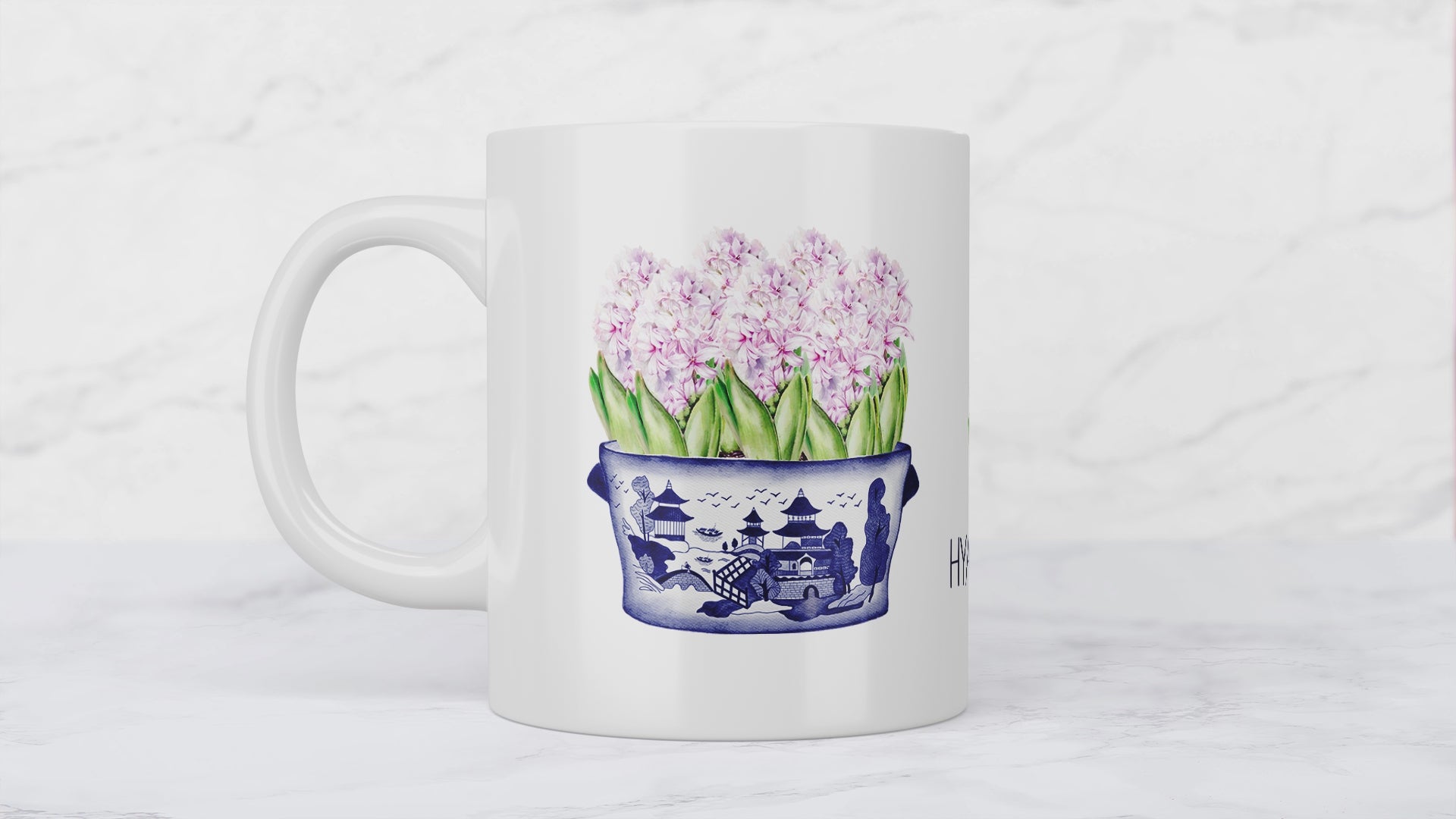 Hyacinth Chinoiserie Ceramic Mug